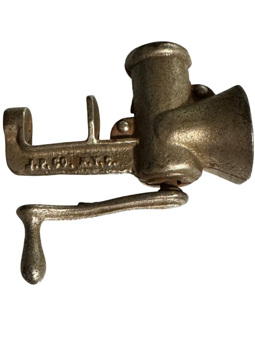 Cast Iron Meat Grinder L.P. & Co. NYC USA Salesman Sample Childs Toy Vintage